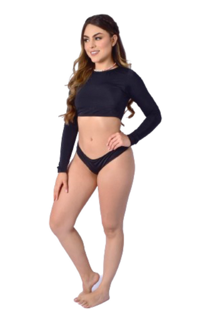 Bikini Rashguard Proteccion Solar Negro