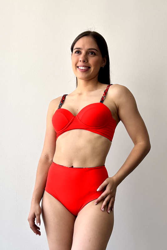 Set Zila: Vestido De Baño Tipo Bikini Con Panty Doble Faz.