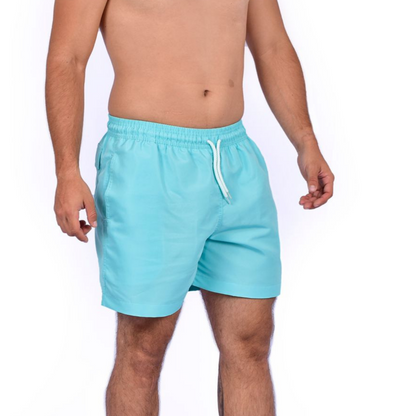 Pantaloneta De Baño Silueta Media Con Cintura Ajustable Aqua