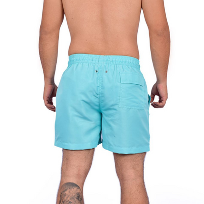 Pantaloneta De Baño Silueta Media Con Cintura Ajustable Aqua