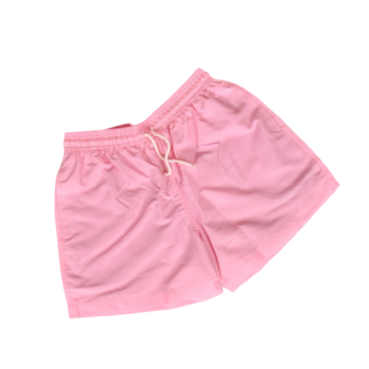 Pantaloneta De Baño Silueta Media Con Cintura Ajustable Rosa