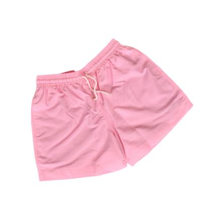 Pantaloneta De Baño Silueta Media Con Cintura Ajustable Rosa